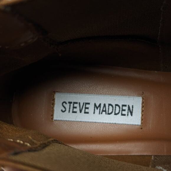 Steve Madden Thyra Chelsea Boots, Chestnut Suede, Women's 7 - Picture 4 of 6